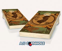 "New Jersey - State Wood Homage" Cornhole Set